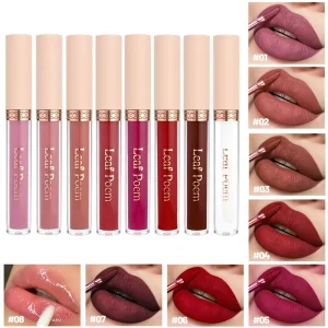 Long-Lasting Non-Stick MCD Waterproof Lipstick - High Pigmented Red Tone for All Skin Types