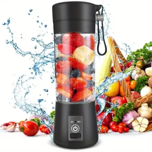 [Portable USB Blender] Portable USB Rechargeable Blender and Juicer - Compact, 7.4V, 18oz to 20.29oz Capacity, Stainless Steel Blades, Digital Display - Ideal for Smoothies, Milkshakes, Fresh Fruit Drinks - Easy to Clean, Perfect for Home, Office, Travel,