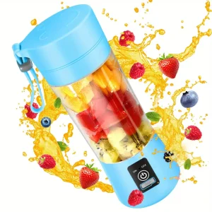 10pcs Blade Mini Portable Fruit Juicer, Multi-Functional Juicer Blender for Vegetables, Fruits, and Smoothies, Charging Juicer, Suitable for Sports, Travel