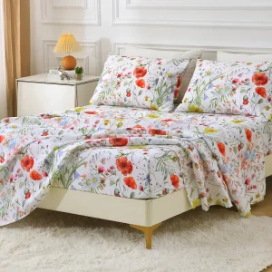 Vintage Blue White Cat & Paw Print Plush Flannel Bedspread - Soft Cozy Farmhouse Blanket with Tabby Cat Face Design, All-Season Bed or Sofa Cover, Rustic Christmas/Birthday Gift in Blue, Beige, Gray, White & Black