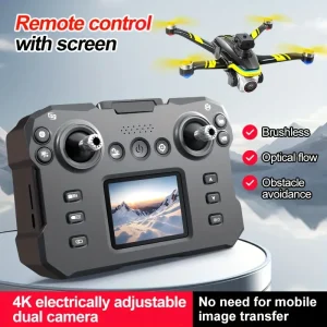 XT606 Max Foldable GPS Drone, 4K Front Camera, Includes 4.5-inch Remote Controller, 1500m Control Range & 200m Altitude, Wi-Fi & App Control, GPS Real-time Mapping, Brushless Motors, GPS Return, Smart Follow, Obstacle Avoidance, Includes 3 Batteries