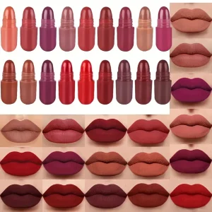 Velvet Matte Liquid Lipstick- Multi-Color Waterproof Long-Lasting Lip Stains for All Skin Types - Paste Form, Non-Drying, Full Coverage Lip Gloss - Assorted Black, Blue, Brown, Purple Shades Valentine'S Day Gifts, Ideal For Mardi Gras