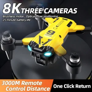 New Durable Drone, Ultra-long Battery Life, High-definition 4K Camera, Folded Body And Easy To Carry, Brushless Motor Has Good Stability, Optical Flow Dual Lenses Stable Flight And One-click Hover, Can Change The Camera Angle And Route, Remote Control Air