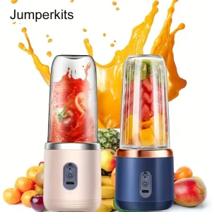 Smoothie Blender Portable Juicer, Multifunctional Blender, USB Rechargeable, Fast Mixing with 10 Blades, Long-lasting Battery Life, High Temperature Resistance, Suitable for Kitchen, Sports, And Travel