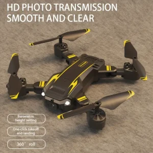 4K HD Drone with Dual Cameras, Foldable FPV Drone with Brushless Motor, 360° Rotation, Fixed Height Hold, Gesture Control, Long Flight Time 3 Batteries, USB Charging, for Aerial Photography, Vlogging, FPV Racing - Ideal for Beginners & Pros, High Qualit