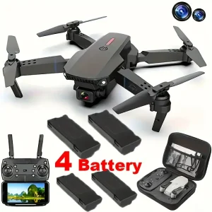 4K Optical Flow First-Person Perspective; Upgraded Servo Gimbal Stabilization + Dual-Lens Switching Aerial Photography; 80-Minute Battery Life with Three Batteries; Full Obstacle Avoidance; USB Chargi, Aerial Photography Drone, Outdoor Flying, Stabilized