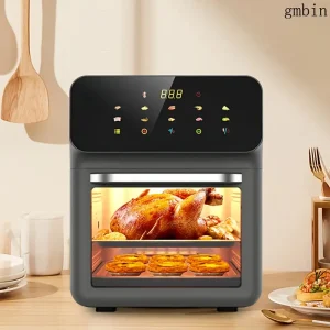 26.4QT Air Fryer 4-in-1 Convection Oven Countertop Stainless Steel Large Capacity 450°F High Temperature 4 Accessories