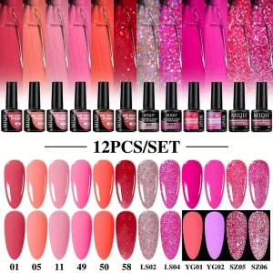 [Forest Green Nail Gel] Semi-Permanent Forest Green 7.3Ml Nail Gel Polish | DIY Manicure Soak Off Base And Top Coat Supplies