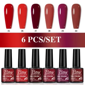 0.24oz Vibrant Glitter Gel Nail Polish - LED Soak Off, Long-Lasting Shimmer Finish, Rich Color Spectrum Red, Pink, Purple, Blue, Green, Black, Orange, Red, Yellow - Perfect for Home Manicures & Salon Nail Art, Nail Art Salon Product | Vibrant Glitter Fi