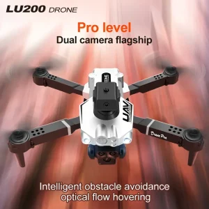 5G dual-mode folding drone; 4K optical flow GPS + WiFi first-person perspective; upgraded servo gimbal stabilization + dual-lens switching aerial photography; 80-minute battery life with three batteries; all-round obstacle avoidance; USB charging/