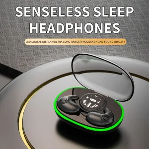 LAN XUN TWS in-ear headphones, 9D stereo, HD audio, clear call, touch control and lightweight design, compatible with iPhone and Android, stereo 5.0 gaming headphones with microphone, high color value, long endurance sports headphones