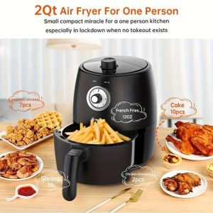 5 Liters 5.28 Quarts Digital Air Fryer With Touch Screen Temperature Control, Timer And Auto-off Function, With A Transparent Window, Baking, Reheating, Dehydrating, Roasting, Steaming, Temperature
