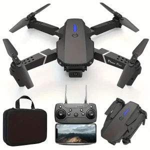 4K Camera GPS Drone, 1200-Meter Flight Range 200-Meter Flight Altitude Optical Hover Positioning, Automatic Return-to-Home at Low Battery One-Touch GPS Return-to-Home Function, Supports Cargo Airdrop Capability, Equipped with a 4.5-Inch Large