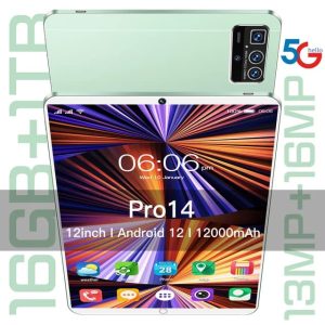 Android 14 10, 1-Inch Tablet with Protective Case, 12GB 6GB + 6GB Expansion RAM, 128GB ROM, Support Micro SD 1TB Expansion, Support SIM Card, 8000Mah Battery, Octa-Core Processor T6061280*800 IPS HD Display, 13, 0MP Camera, Dual WIFI 2, 4G + 5G, 2025