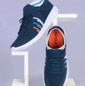 Men's Trendy Solid Colour Chunky Sneakers, Comfy Non Slip Durable Lace Up Soft Sole Shoes For Men's Outdoor Activities