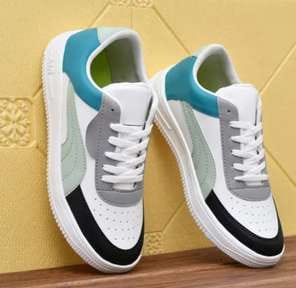 Unisex Trendy Chunky Sneakers - Non-Slip, Height-Boosting Dad Shoes with Bold "e;PORT 1985 KUMISE"e; Design, White & Multicolor Patterns, Comfortable for Running, Casual Wear, and Everyday Use, Everyday Shoes | Trendy Dad Shoes | Durable Rubber Sole