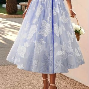 Women'S Elegant Sequin Lace Evening Maxi Dress with Sweetheart Neckline & Ruffle Sleeves - Floor-Length Formal Party Wedding Guest Dress in Navy Red/, All-Season Luxury Bridesmaid Gown for Galas & Special Occasions, Wedding Dresses for Bride