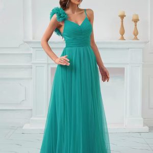 Women's 2025 New Black Evening Dress - Single Shoulder Mermaid to A-Line -Length Gown with Bell Sleeves & Star-like Back, Sparkling Formal Wedding Party Gala Prom Dress, Machine Washable Luxury Evening Gown