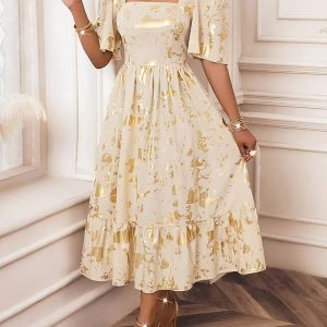 Rhinestone Contrast Mesh Dress, Party Wear Long Sleeve Bodycon Maxi Dress, Women's Clothing Wedding/Evening dress/Occasion/Engagement/Ceremony