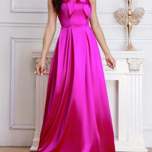 Graceful Lantern Long Sleeve Sequined Elegant Evening Gown Dress