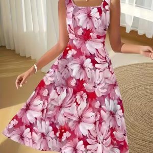 Elegant V-Neck Midi Dress with Contrast Sleeves and Waist Belt - Solid Color, Long Sleeve, A-Line Skirt, Perfect for Fall/Winter, Versatile Commuter Style, Fall Winter Dress | Vneck Dress | Structured Fit