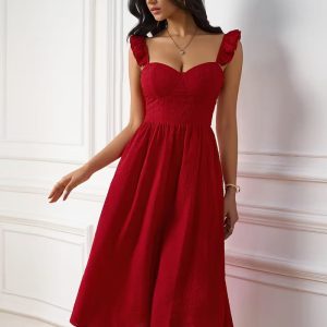 [Sequin Evening Gown] Elegant Sequin-Embellished Women's Evening Gown | Long Formal A-Line Dress with Pockets, Luxurious Satin-Like Polyester | for Weddings, Galas, Summer Parties