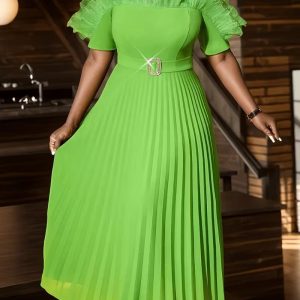 Elegant Mermaid Evening Gown with Shimmering Beaded train - Long Formal Party Wedding Dress, Full Bust Padding, High Neck Sleeveless Long Mermaid Tail S-Line for Prom Gala, Year-Round Wear - Ready-to-Wear Collection