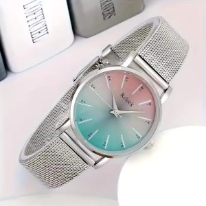 1PCS Ladies Elegant Temperament Light Luxury 100 Suitable For Holiday Decoration 100 Adjustable Length Bracelet Watch