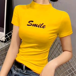 Three-Piece Women's Fashion Casual Business Basic Loose V-Neck Button Short Sleeve Shirt Set