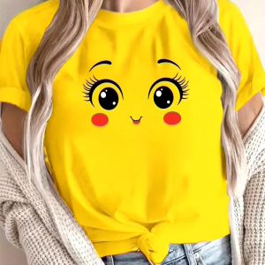 5pcs Women's V-Neck T-Shirts - Soft, Comfortable, and Stylish Solid Color Tops for Spring and Summer, Casual Loose Fit, Machine Washable, Perfect for Casual Attire and Home Wear, Everyday Tshirt | Relaxed Fit Tee | Machine Washable Top, Ladies T Shirts