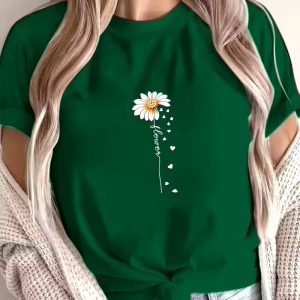 [4pcs Soft V-Neck T-Shirts] 4pcs Women's V-Neck T-Shirts - Soft, Comfortable, Stylish, Solid Color, Casual Loose Fit, Short Sleeve, Round Neck, Lightweight, Breathable, Spring/Summer, Home Wear