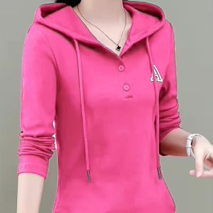 Women'S Stylish Hoodie Set - 2pcs White Solid Color Hoodies with Pockets, Long Sleeve, Drawstring, Casual Fall/Winter Wear, Casual Wear Hoodies|Minimalist Hoodie|Pocketed Hoodie