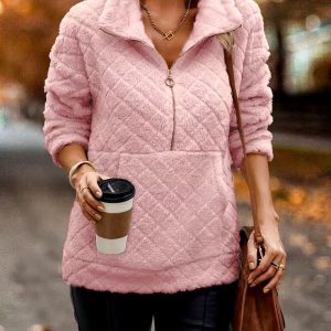 Women's Long Sleeve Crew Neck Sweatshirts 3-Pack, Polyester Knit Casual Pullovers with Geometric Skull Patterns, Fall/Winter Collection - 2024 New Arrival