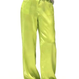 Women's Simple Elegant Solid Color Wide-Leg Pants