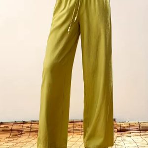 [Fashion Print Joggers] 3pcs Women's Fashion Print Casual Long Pants | Drawstring, Pockets, Solid Color Printed Joggers