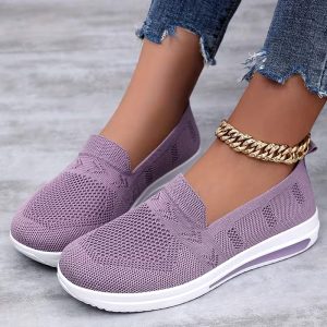 Women'S High-Top Running Shoes - Lightweight E-Rubber Sole, Lace-Up Closure, All-Season Gym, Jogging, Everyday Shoes - Brown Colorway - Cushioned Insole, Jogging Footwear, Retro Fashion, Breathable Fabric, Comfortable Footwear, Casual Wear