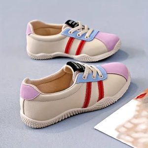 Women's Korean Height-Increasing Lift Shoes - Thick Platform Lace-Up Low-Top Sneakers with Arch & Cushioned Comfort, PU Cover-like Texture & Rubber Sole - All-Season Casual, Sports, Running Shoes for Height Boost Multi-Color Options - Ideal for Students