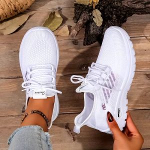 Women's Python Light Beige-Like Low-Top Sneakers - Red/Black/Grey Lace-Up Casual Shoes with Golden-Tone Hardware, Cushioned Insole & Rubber Sole - All-Season Versatile -like Upper No-Washable for, Office, Parties - Luxury