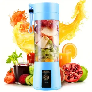 1pc Portable Electric Juicer with USB Rechargeable Battery, Automatic Juice Separator & Detachable Cup - Cordless Design, Easy-to-Use Push-Button Control