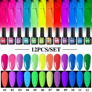 MSRUIOO 0.27oz Super Shine Wide Magnetic Gel Nail Polish Cat Eye Effect Red Silvery Grey LED Gel Polish