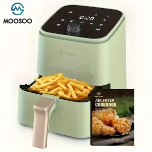 Digital Air Fryer for Dorms And Offices-Air Fryer Design for 3-4 People, Toast Toast, Reheated Bacon Fries Chicken Shrimp Non-stick Kitchen Air Fryer, Program Options, 8-in-1 Potato Chips, Baked, Dehydrated