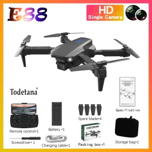 4K HD Drone with Obstacle Avoidance & WiFi FPV, Fly Like A Pro with Stable Wind Performance And Smart Features, Drone With Screen Remote Control, Mini Drone, Aerial Photography, Professional Modern Sleek Drone, Advanced Technology Durable Build, for Tech