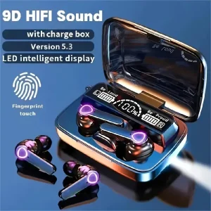 HiFi Stereo TWS 5.4 Wireless Earphones with Control, Microphone And Charging Function - Noise Reduction, Wireless Gaming Earphones, Sports Earphones, Travel Earphones, Ergonomic Design, Sweat Proof Fast Charging, Wireless Charging, Suitable for