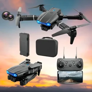 Screen Remote Control Drone, 4K Dual Cameras RC Quadcopter, 360° Obstacle Avoidance, Optical Flow Hovering, Brushless Motor, Headless Mode, Fast/Slow Speed Control, 64G Memory Card/Reader, One Key Take Off/Landing, Altitude Hold, 360 Rolling Flight
