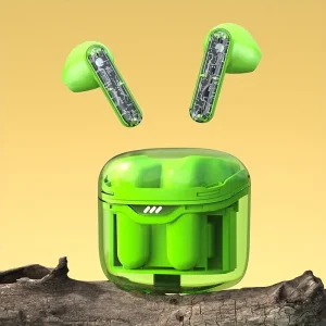 Ultra-Long Battery Life Wireless TWS Headphones with Noise Reduction, Dual Microphones & Clear Calls - Compact In-Ear Headphones with USB-C Charging Case